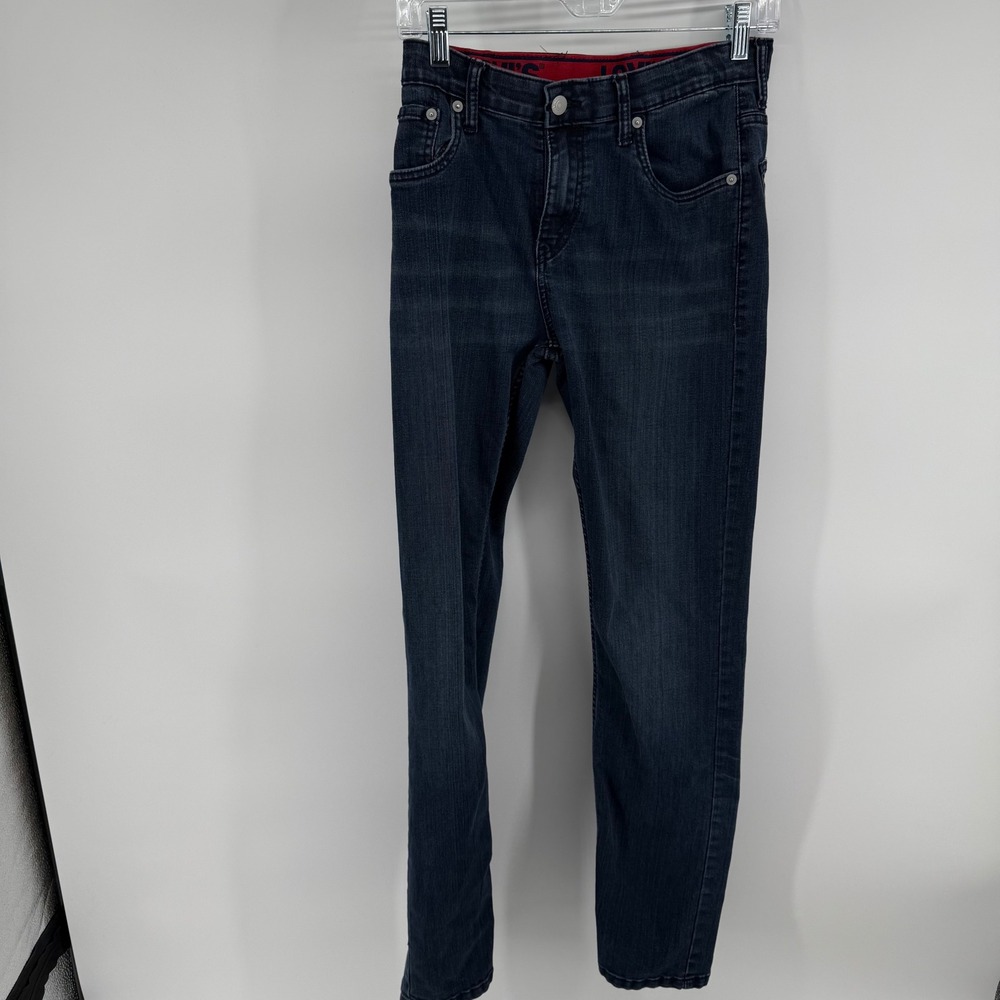 Levi's‎ Boys Jeans Dark Wash Slim Fit Size 10 Stretch Denim